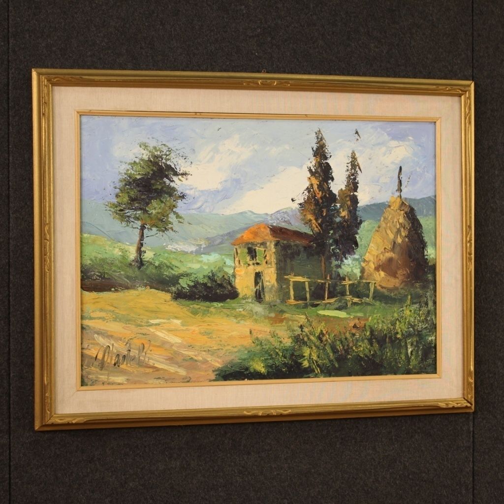 Gesigneerd landschap uit de jaren '70 photo vinterior