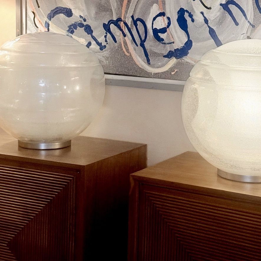 Lt328 Pulegoso Glass Table Lamp By Carlo Nason For Av Mazzega photo vintage