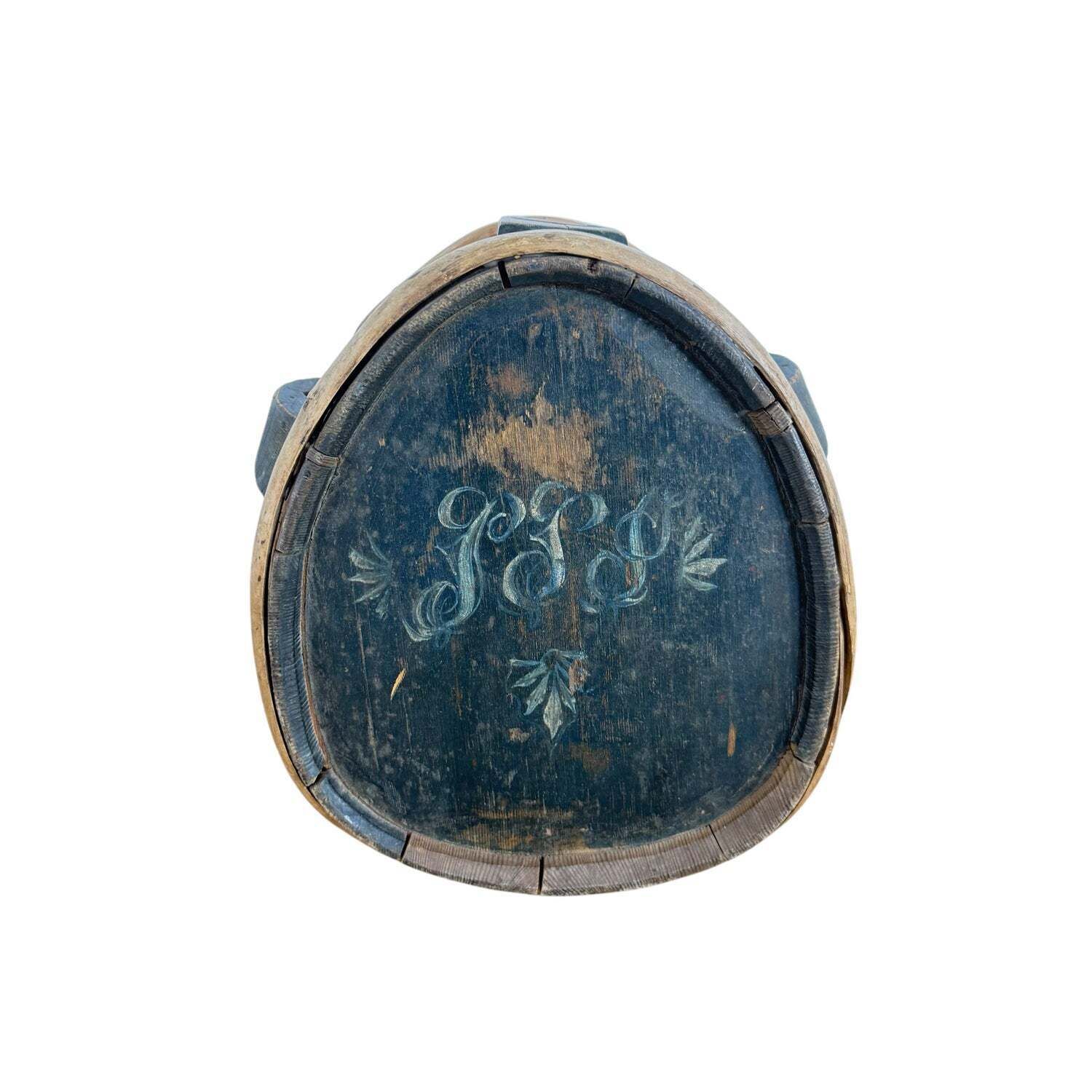Antieke Zweedse houten veldfles, gedateerd 1847 photo for sale