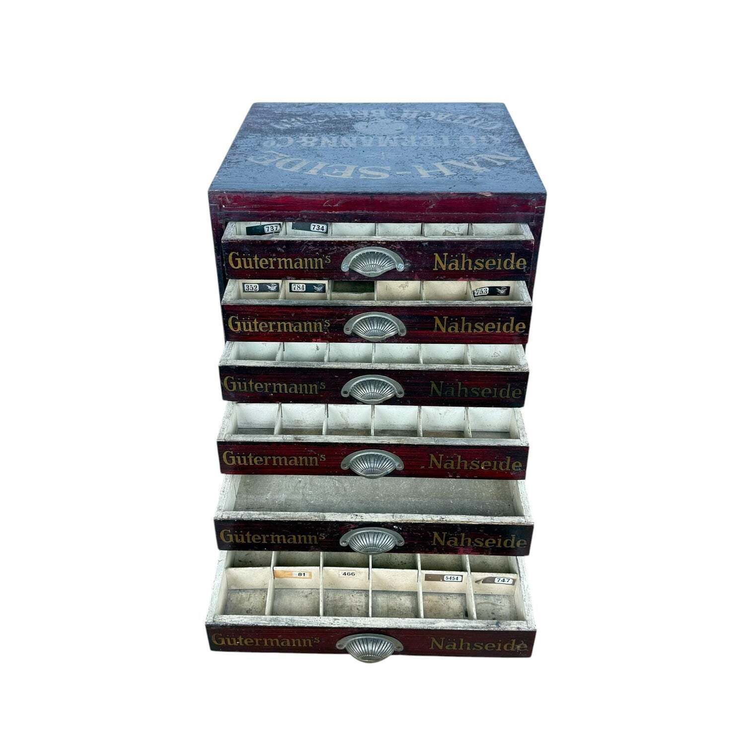 Antique Gütermann Thread Cabinet With Drawers photo vinterior