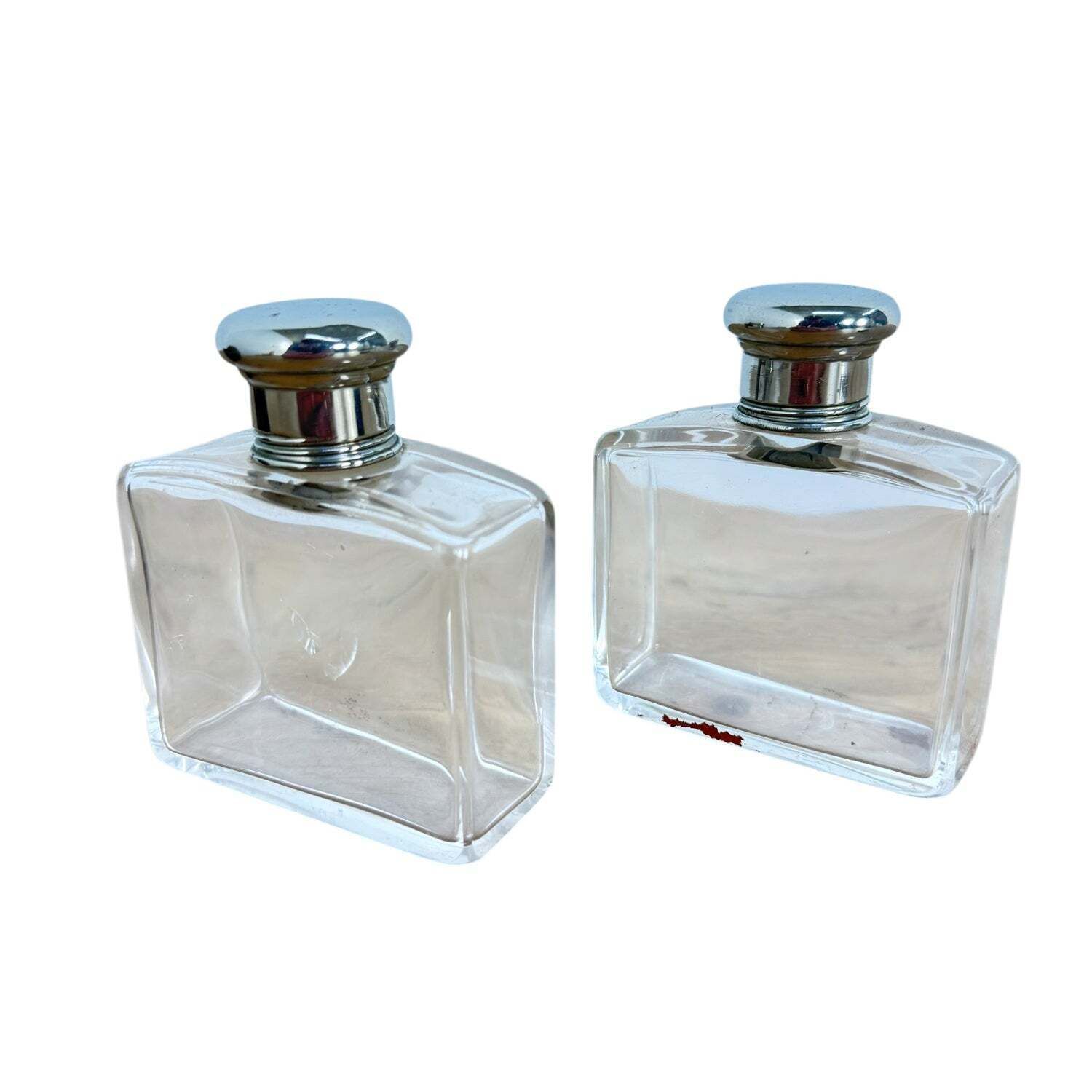 Antique Travel Perfume Bottles In Leather Case photo buy