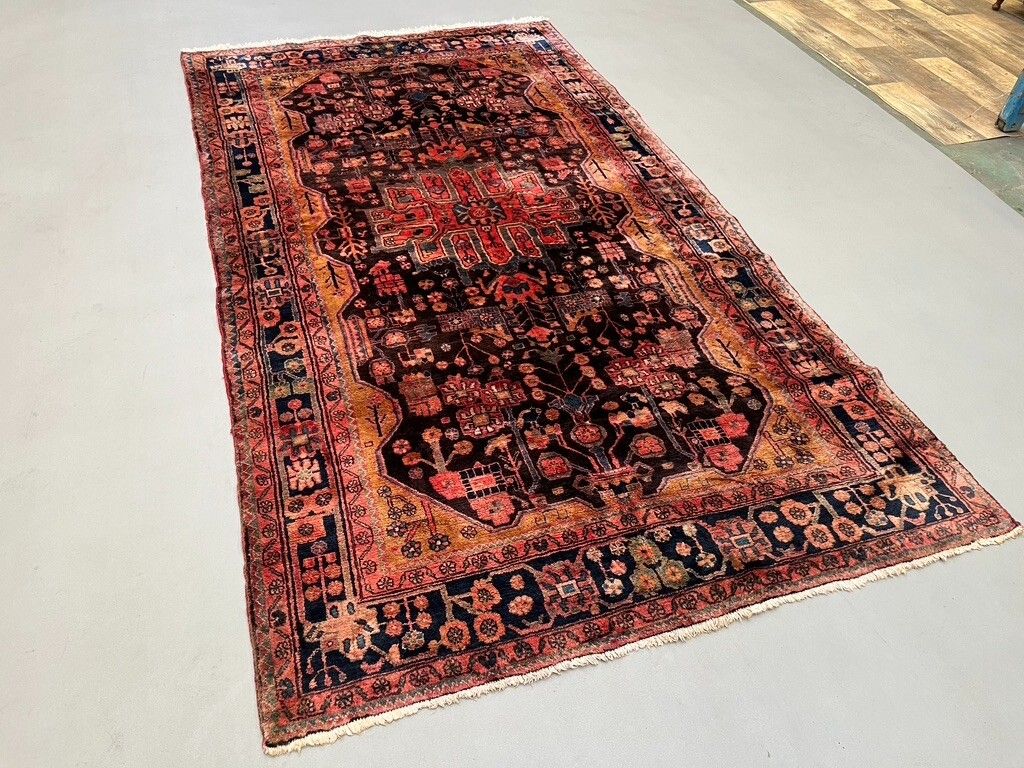 Vintage Traditioneel Tribal Vloerkleed Wol Oosters Handgemaakt Kleed 298x166 cm photo vinterior