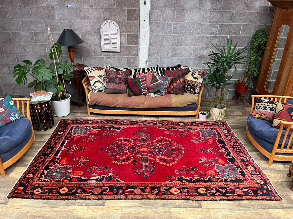 Vintage Traditioneel Armeens Tapijt, Wollen Oosters Handgemaakt Tapijt 295x183 cm photo furniture