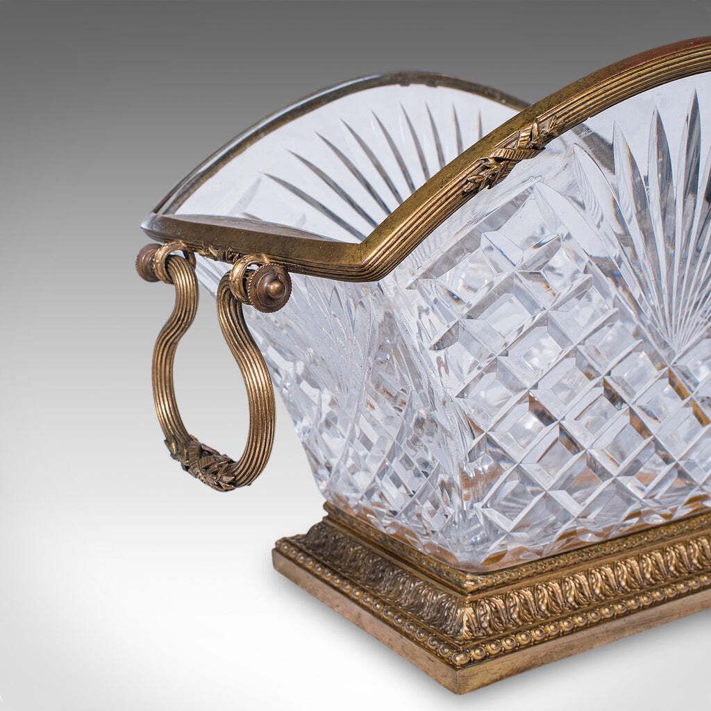 photo furniture Antique Serving Dish, French, Cut Glass, Ormolu, Bowl, Empire Taste, Victorian