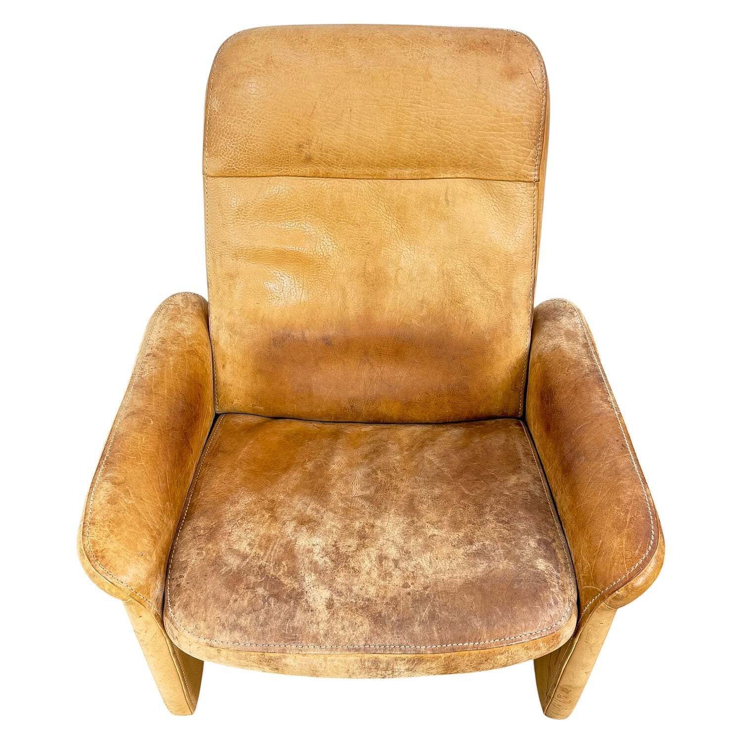 photo vinterior Paar De Sede Ds 50 Lederen Lounge Chairs