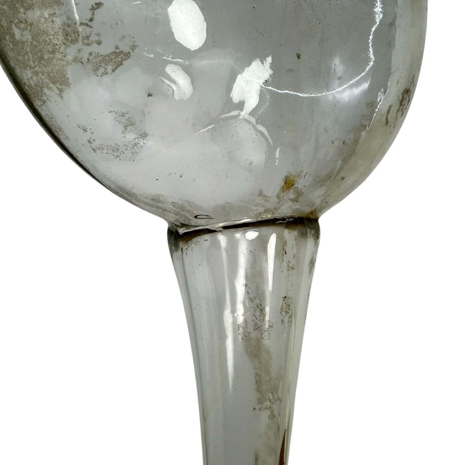 Antieke glazen wijnpipet 1 liter photo vinterior