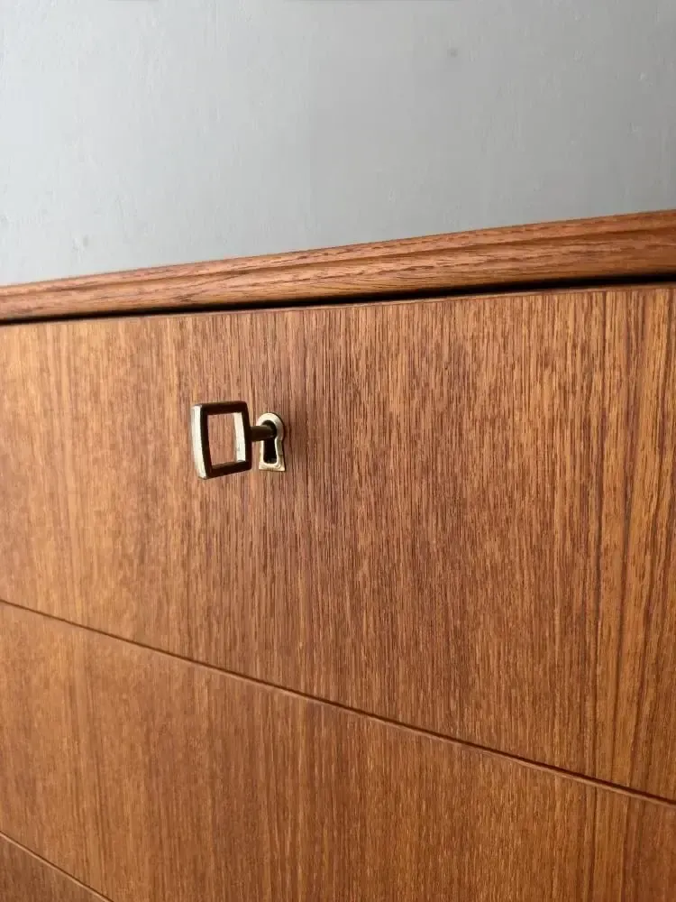 Swedish Mid Century Teak Chest Of Drawers, Five Drawers photo 1042.0
