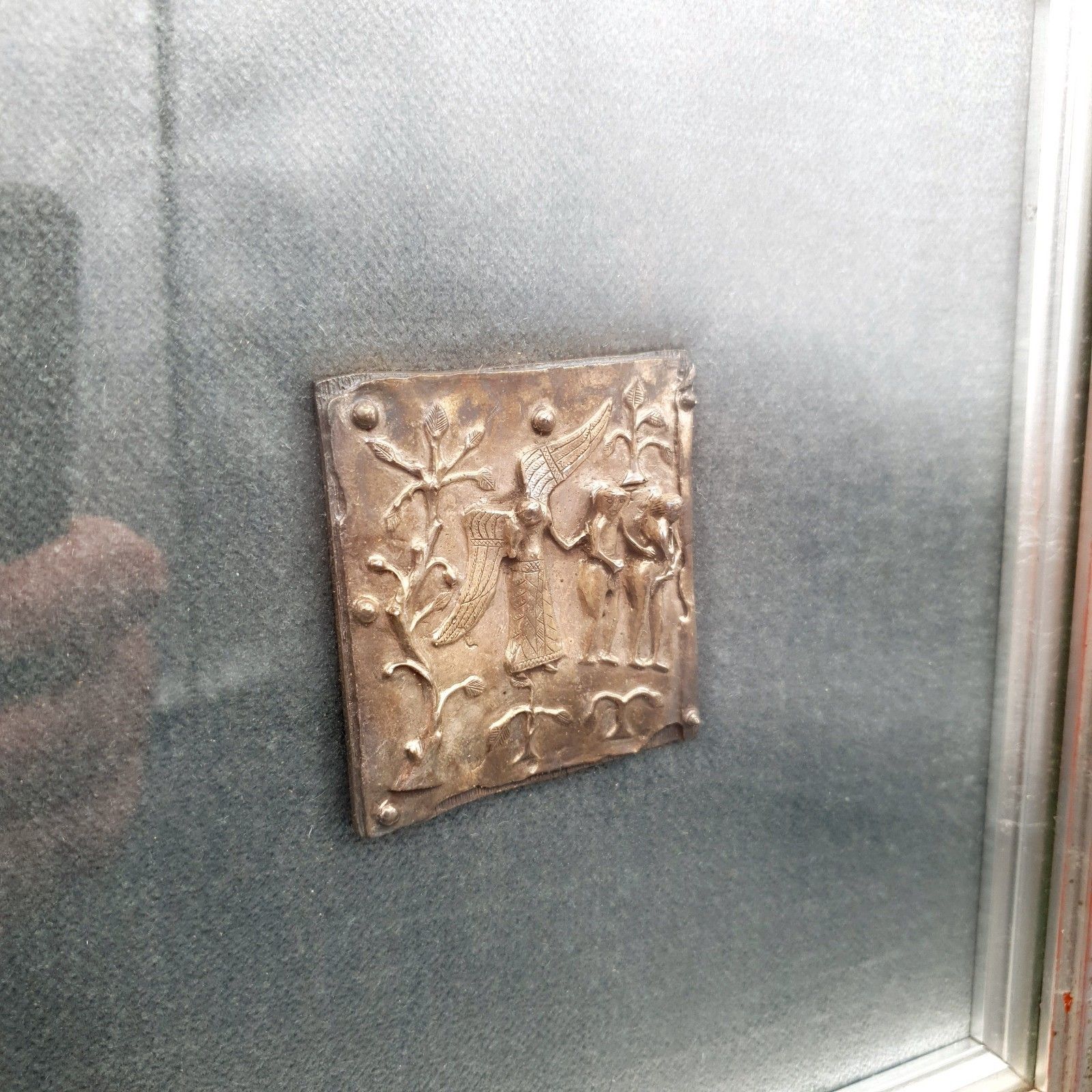 Fidia Gallery 925 Zilver Adam & Eva Hildesheim Bernward Deur 24,5 cm Vierkant C90s photo furniture