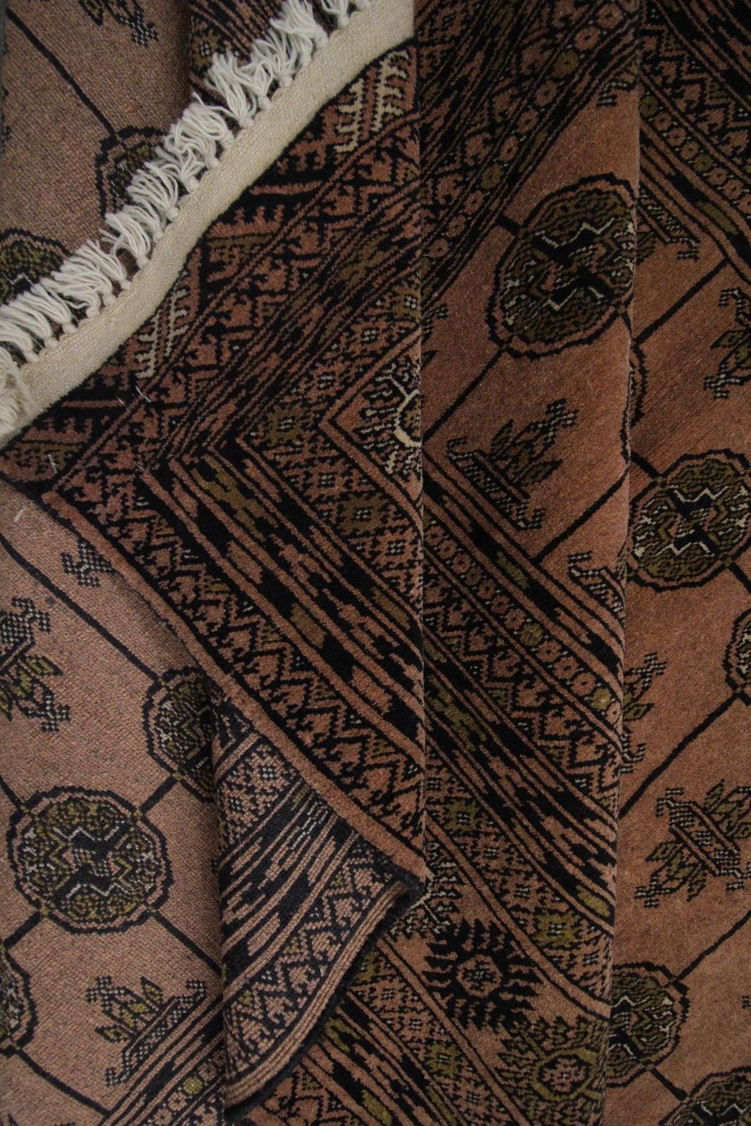 Traditional Bokhara Vintage Rug, Handmade Carpet Wool Rug For Bedroom photo vintage