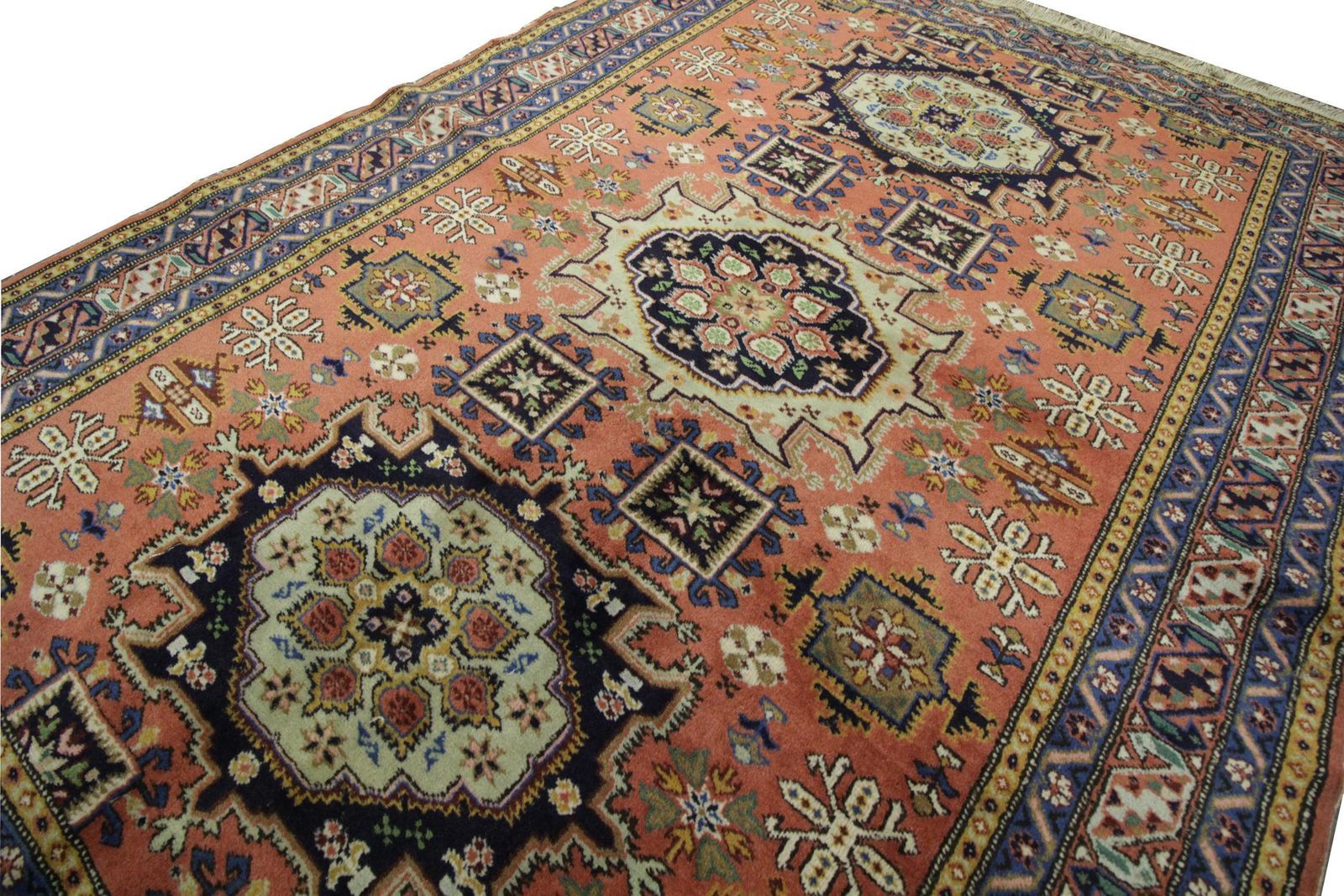 Traditional Carpet Vintage Turkish Rug Wool Oriental Rug, Bedroom Rug For Sale photo for sale