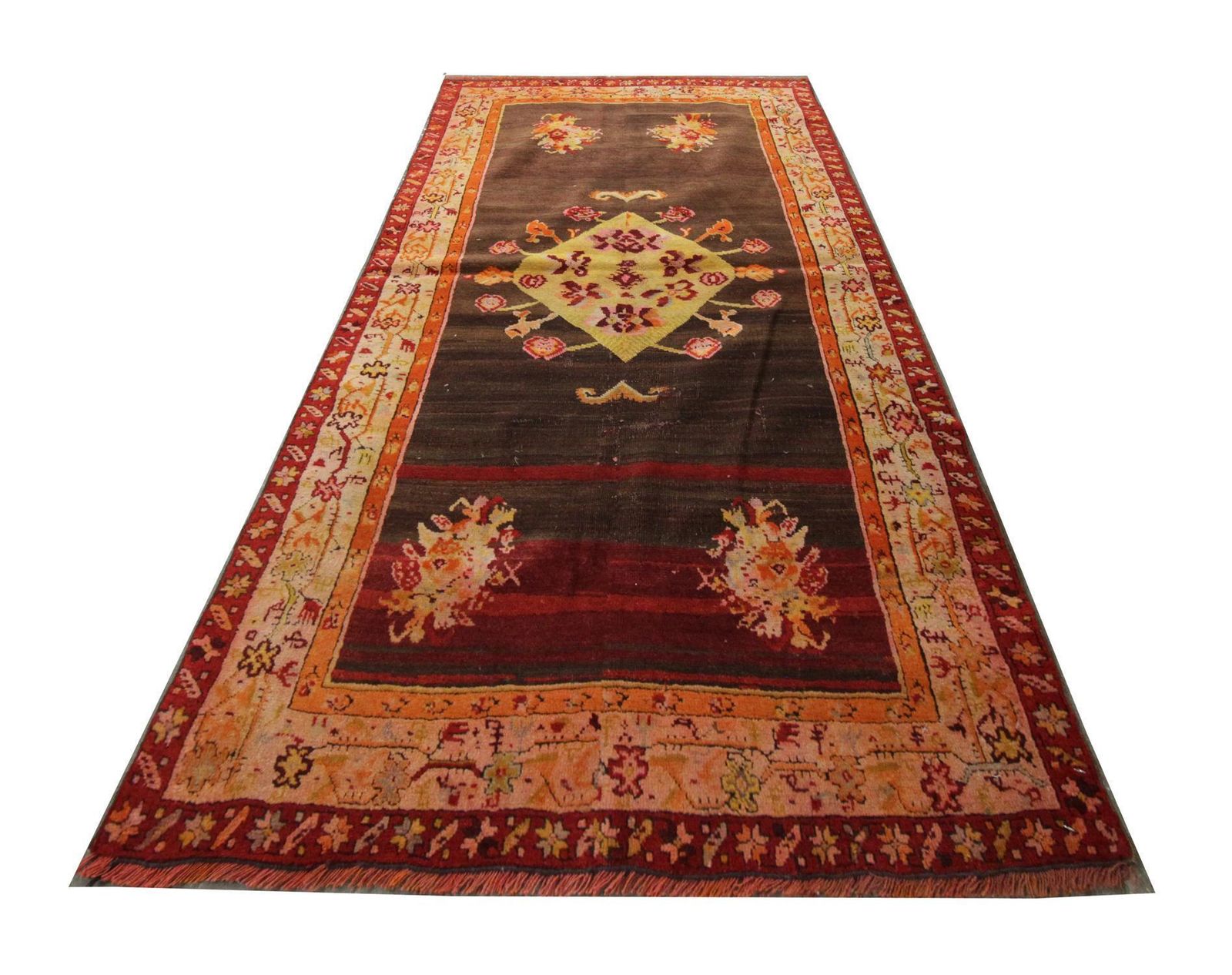Antique Rug, Handmade Carpet Central Medallion Oriental Living Room Rugs Sale photo furniture