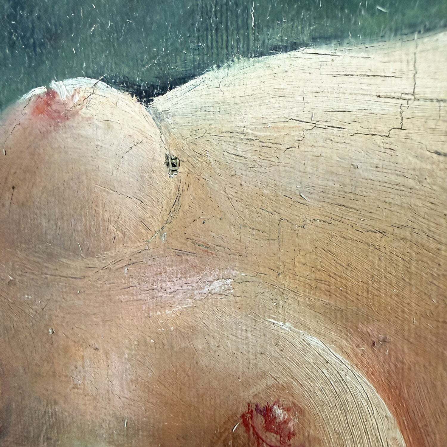 Antique Oil Painting Of A Reclining Female Nude photo buy