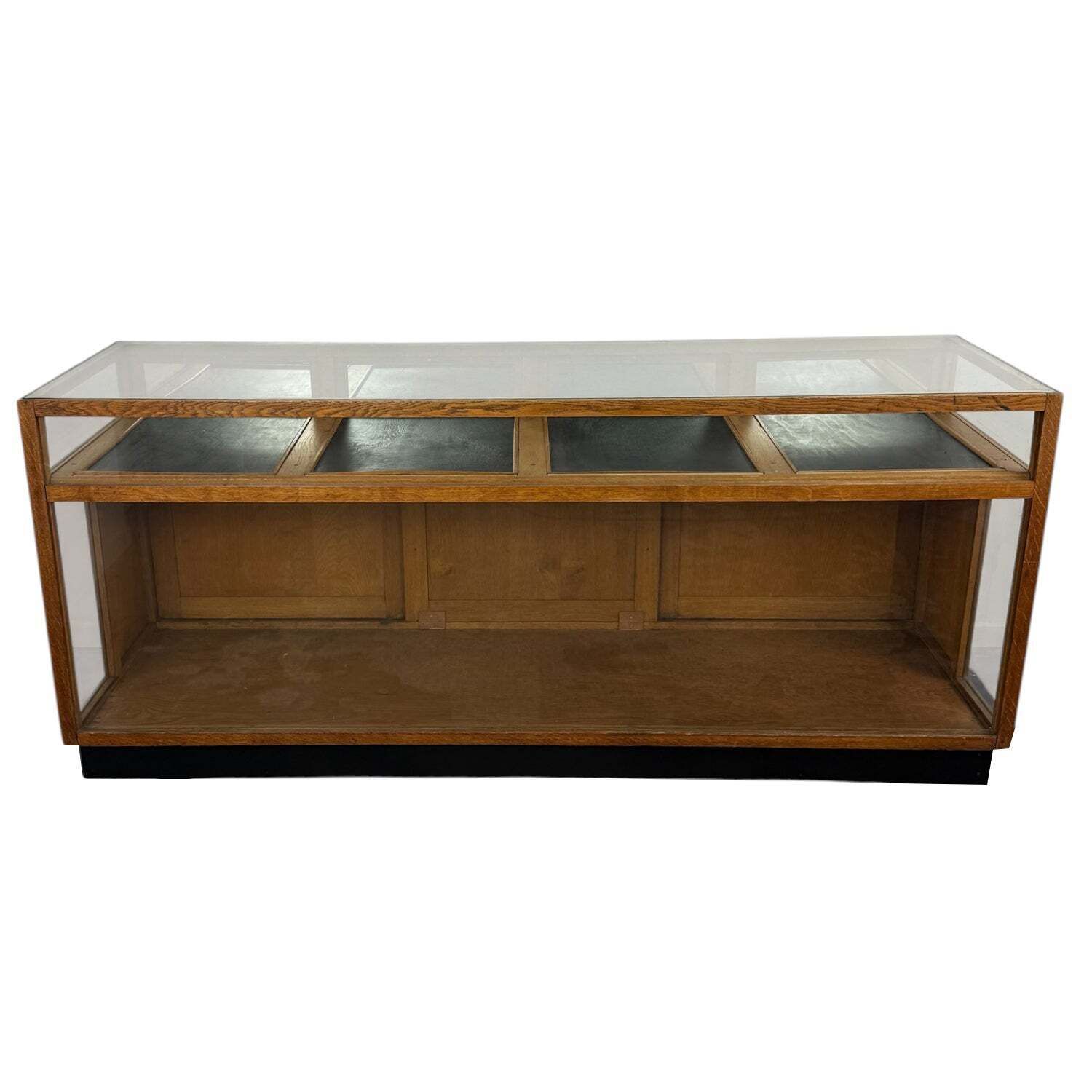 Large Vintage Oak Shop Display Counter photo Furniture