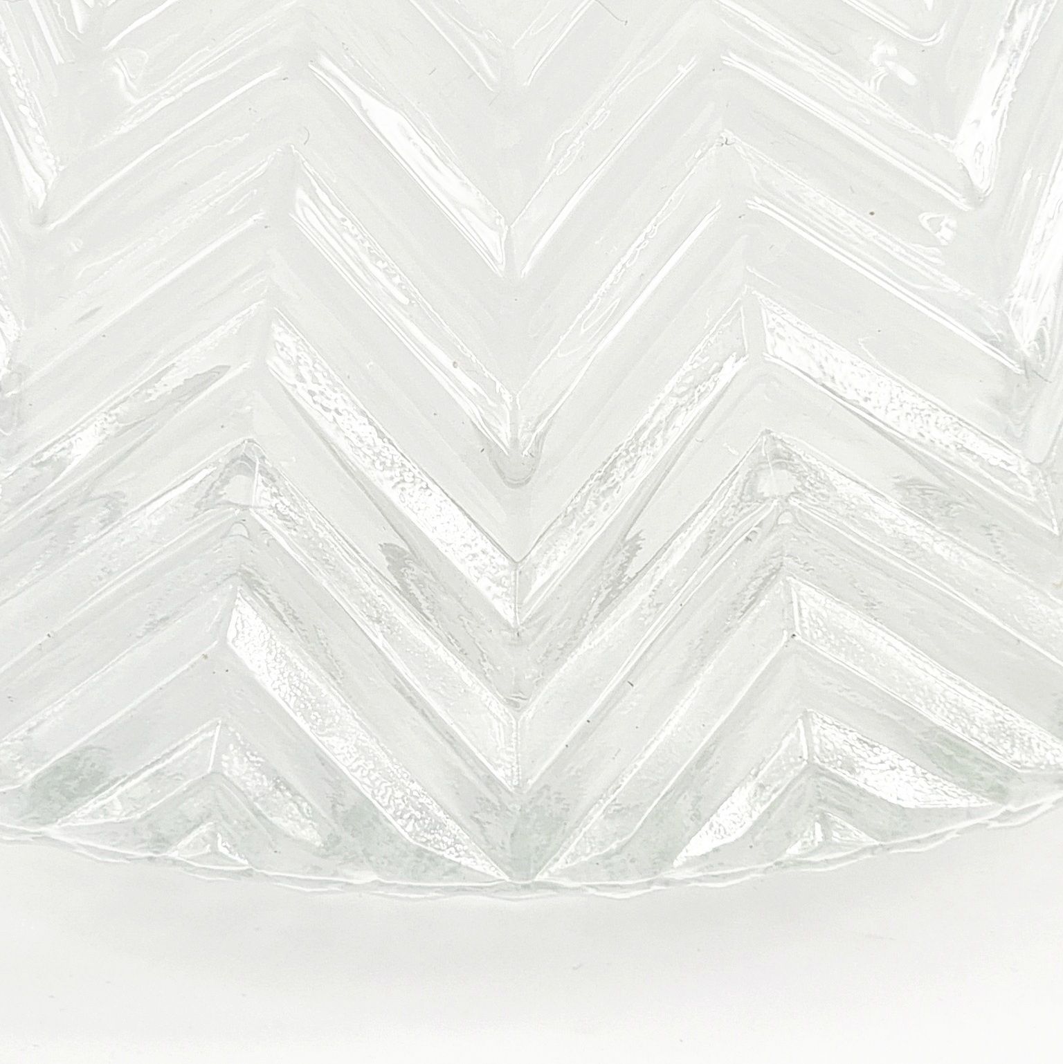 Plafonnier géométrique en verre mid-century, Art déco, Limburg, Allemagne, années 1970 photo Luminaires