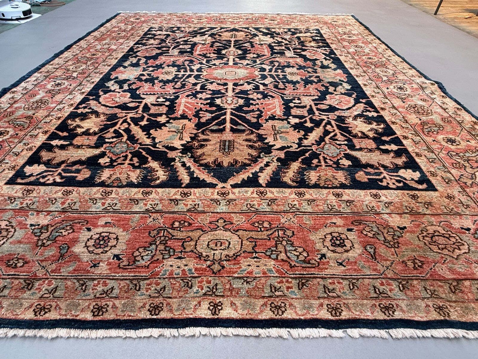 Fijn Afghaans Wollen Ziegler Vloerkleed 246x306 cm Chobi Rood, Beige Zwart, Groot photo buy