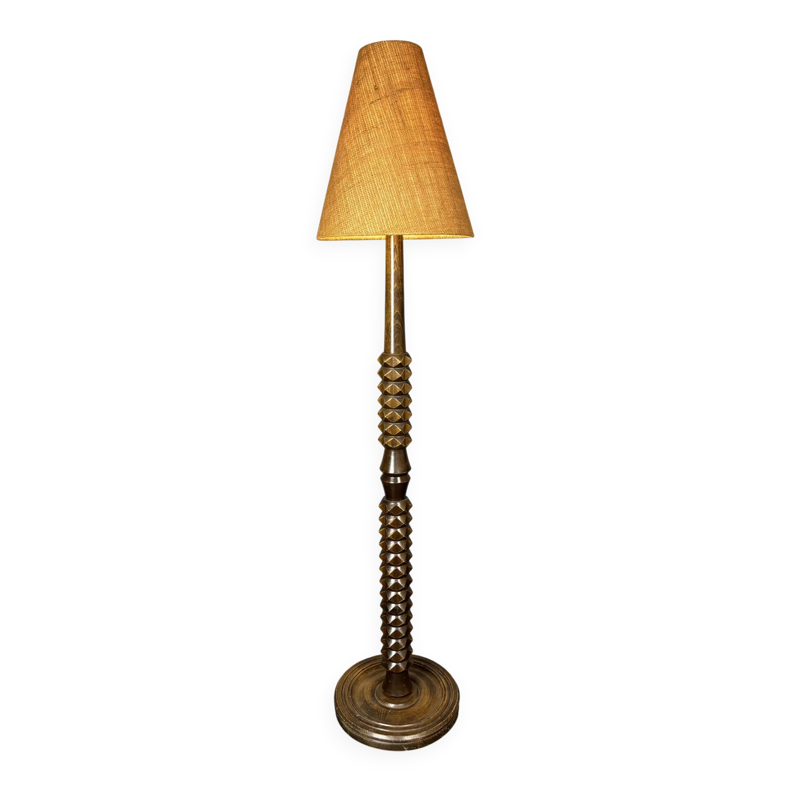 Lampadaire Brutalist mid-century dans le style de Charles Dudouyt, années 1950