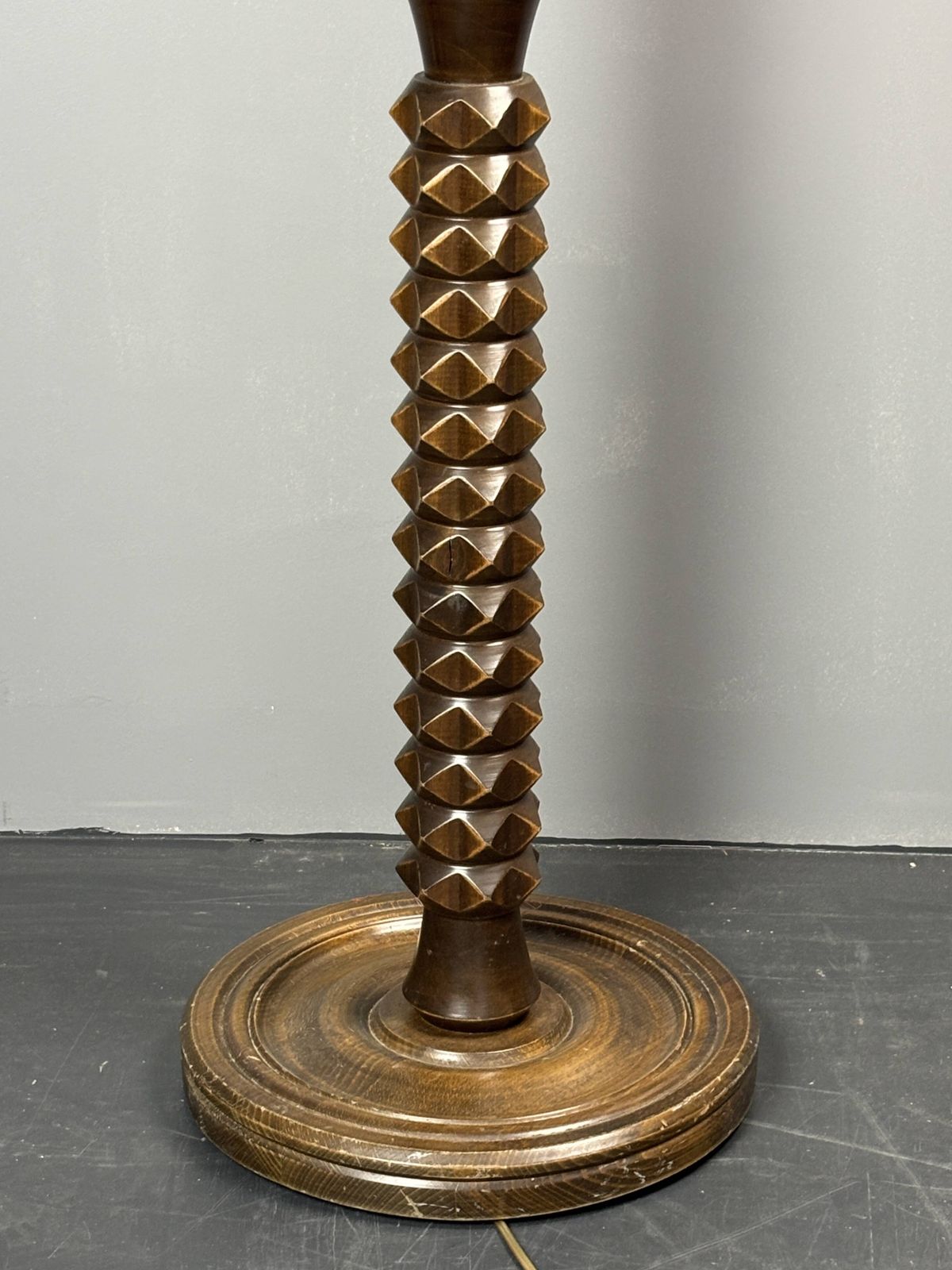 Midcentury Brutalist Floor Lamp In The Style Of Charles Dudouyt, 1950s photo Lighting