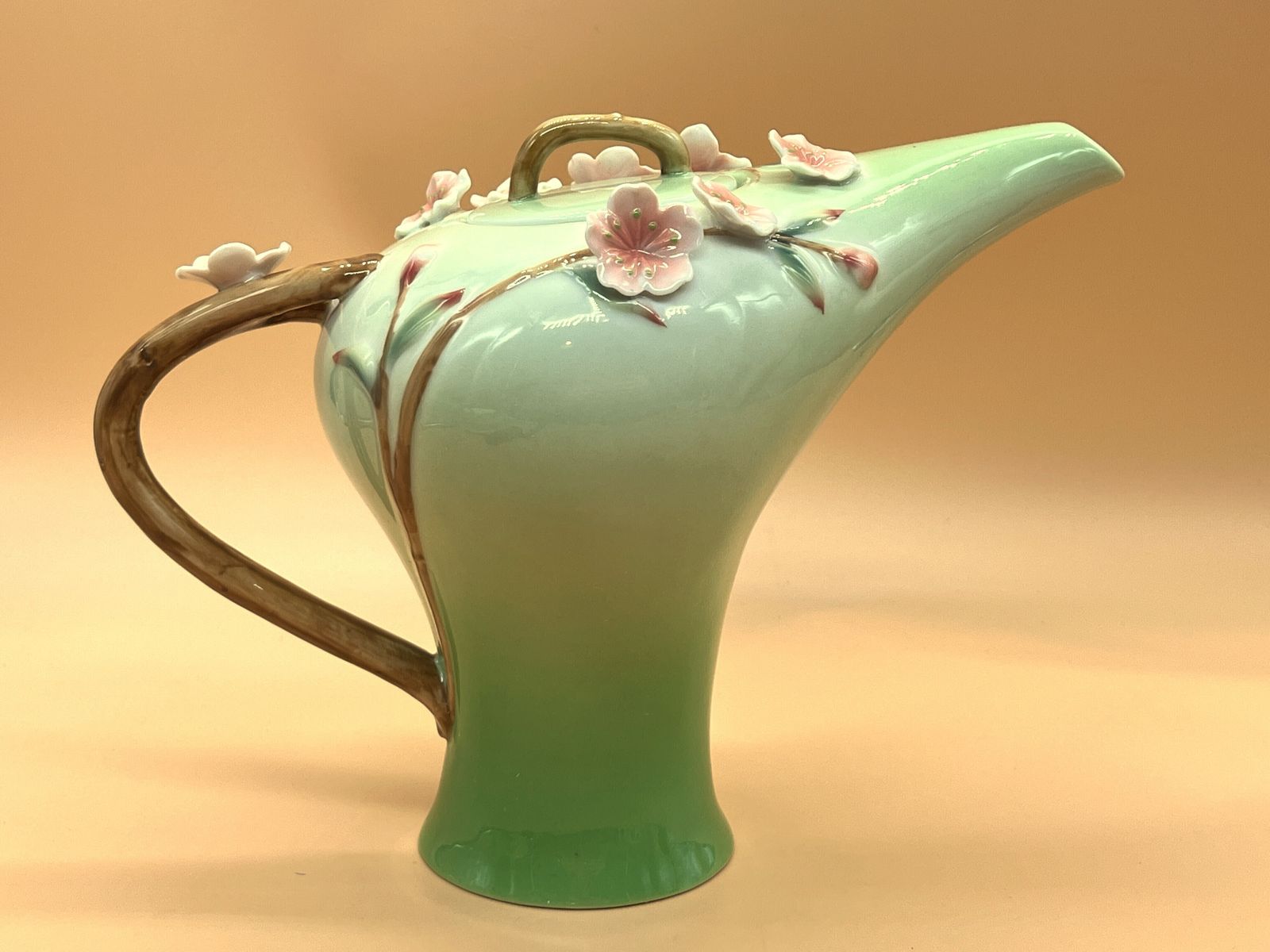 Dan Samuels Porcelain Australia Sakura Cherry Blossom Design Tea Pot In Original Box. photo 75.0