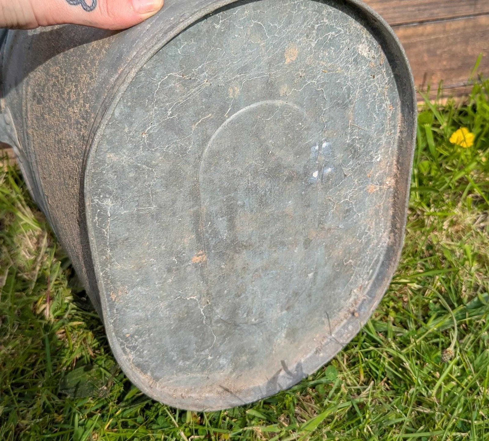 photo vinterior Vintage Galvanised Steel Mop Bucket
