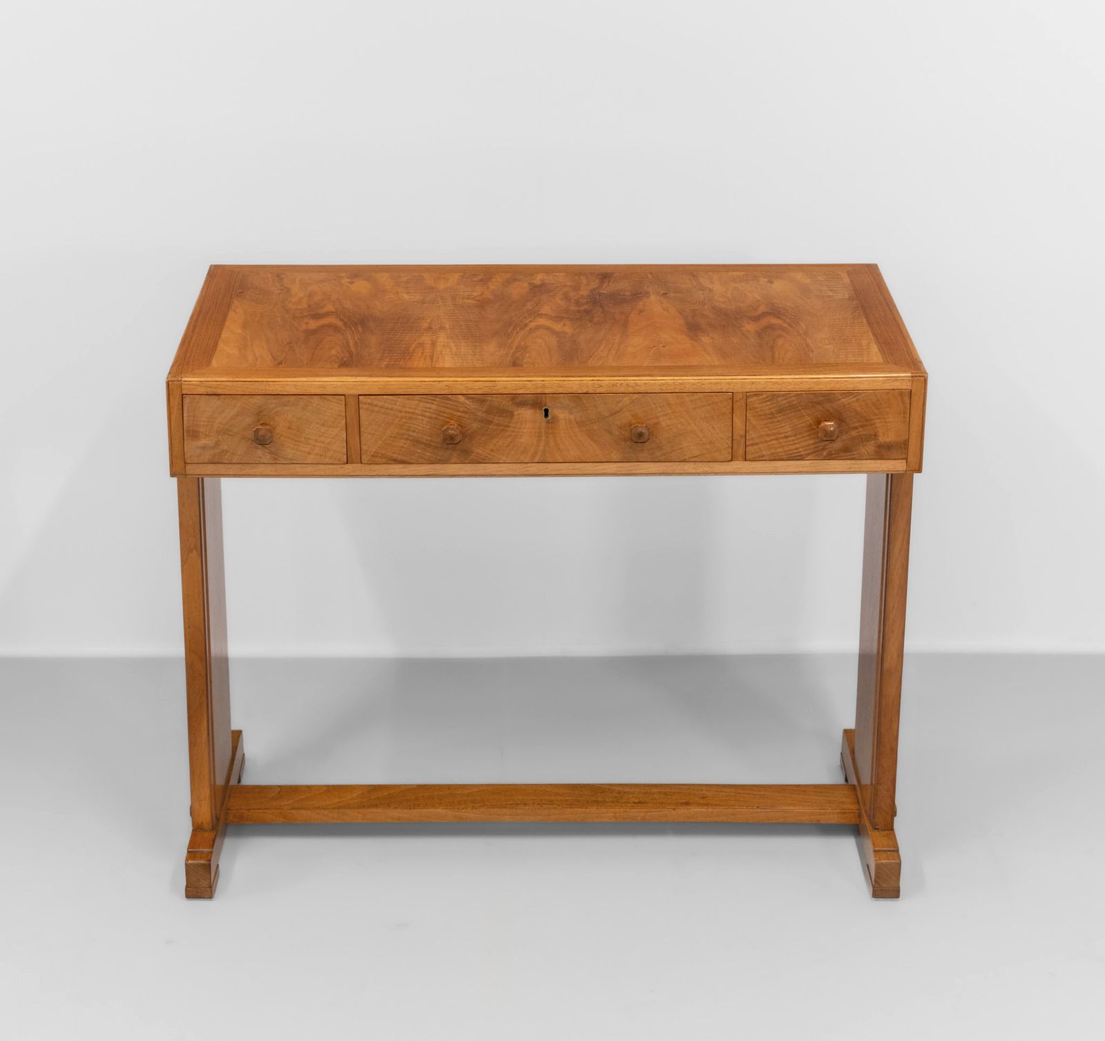 Art Deco Heals Of London Compact Walnut Desk 1930s photo Furniture