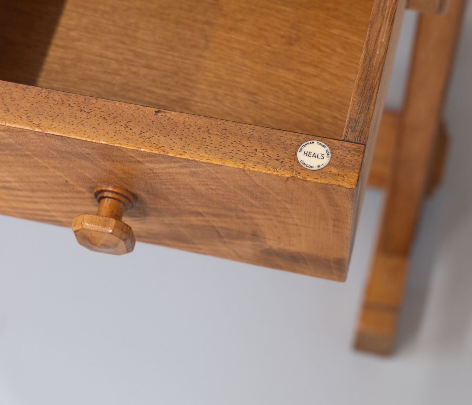 photo furniture Art Deco Heals Of London Compact Walnut Desk 1930s
