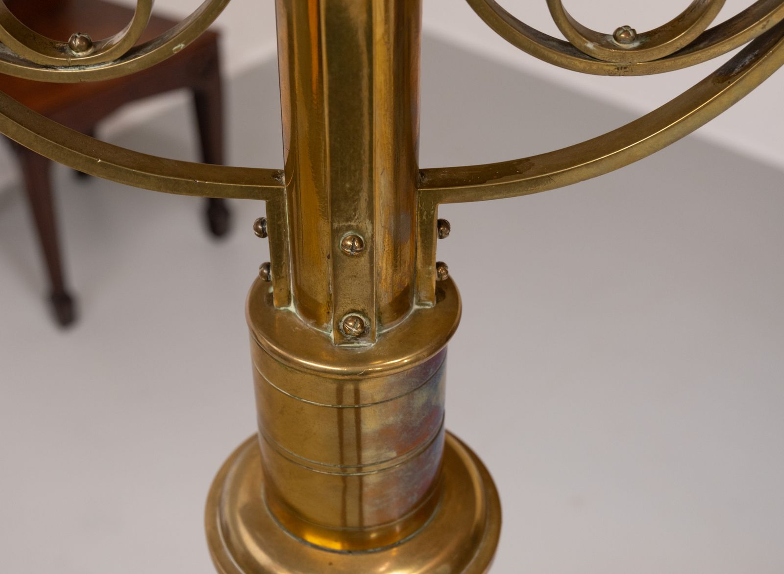 photo furniture Late Victorian Brass Standing Church Gothic Lectern