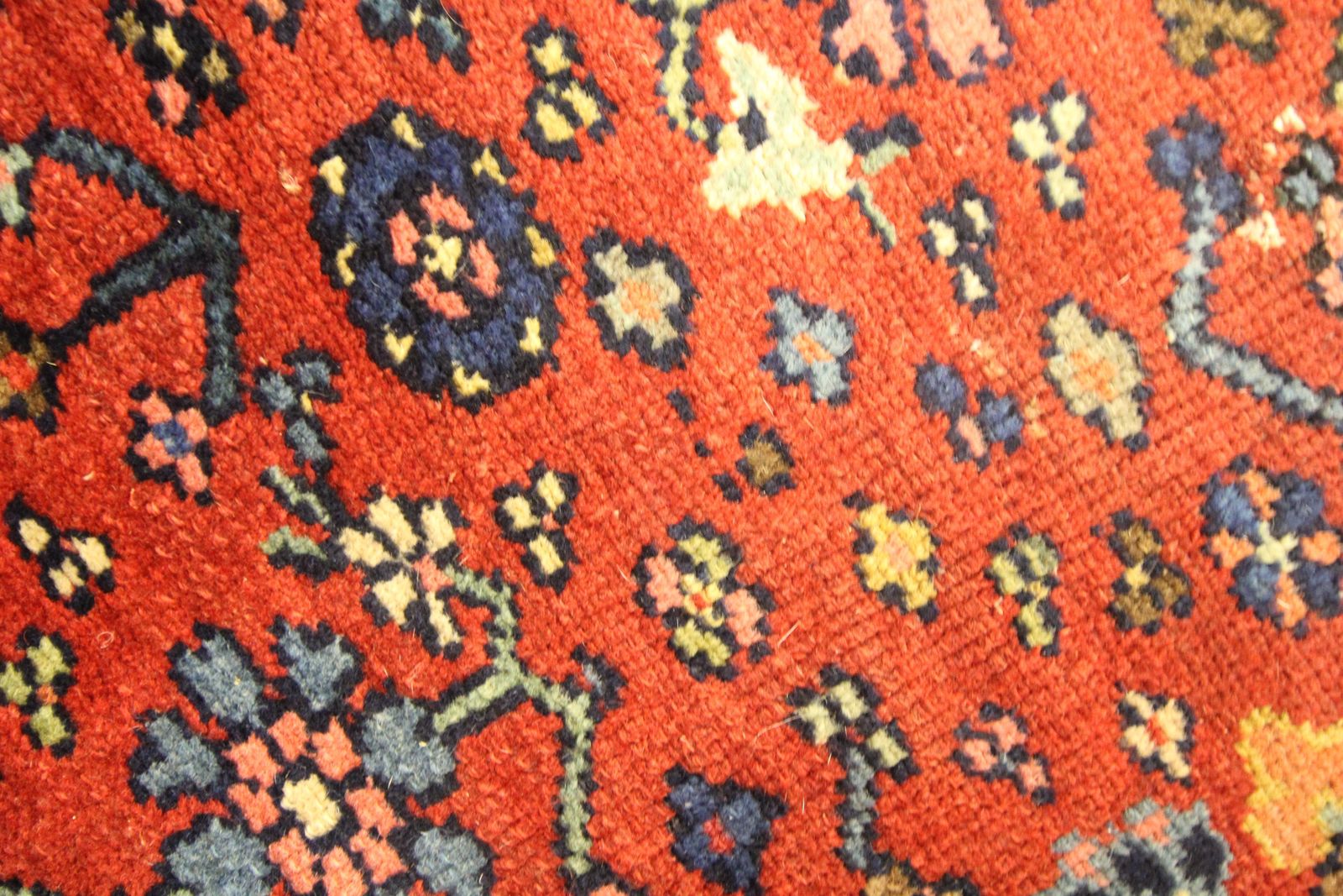 Traditional Oriental Rug Rust Antique Rug Handwoven Wool Carpet photo buy