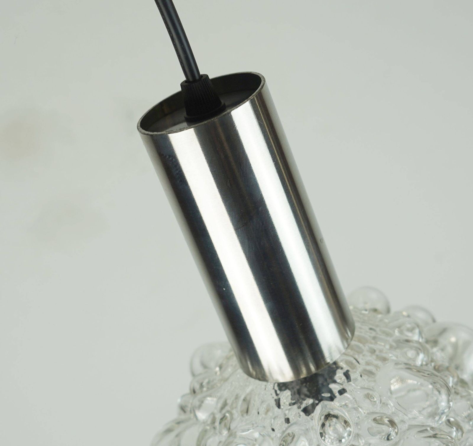 Kleine Mid-Century Bubble Hanglamp Helder Glas   2 Beschikbaar photo 179.0