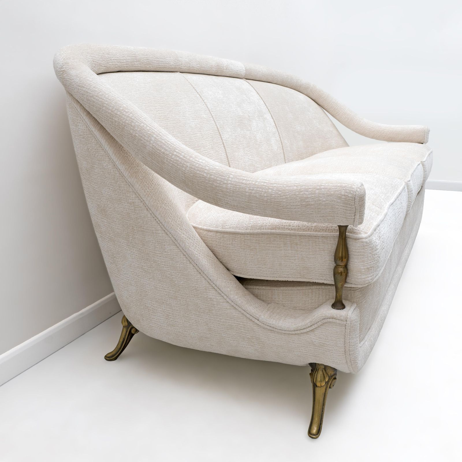 French Art Deco Sofa And Two Armchairs, 1950s. photo vintage