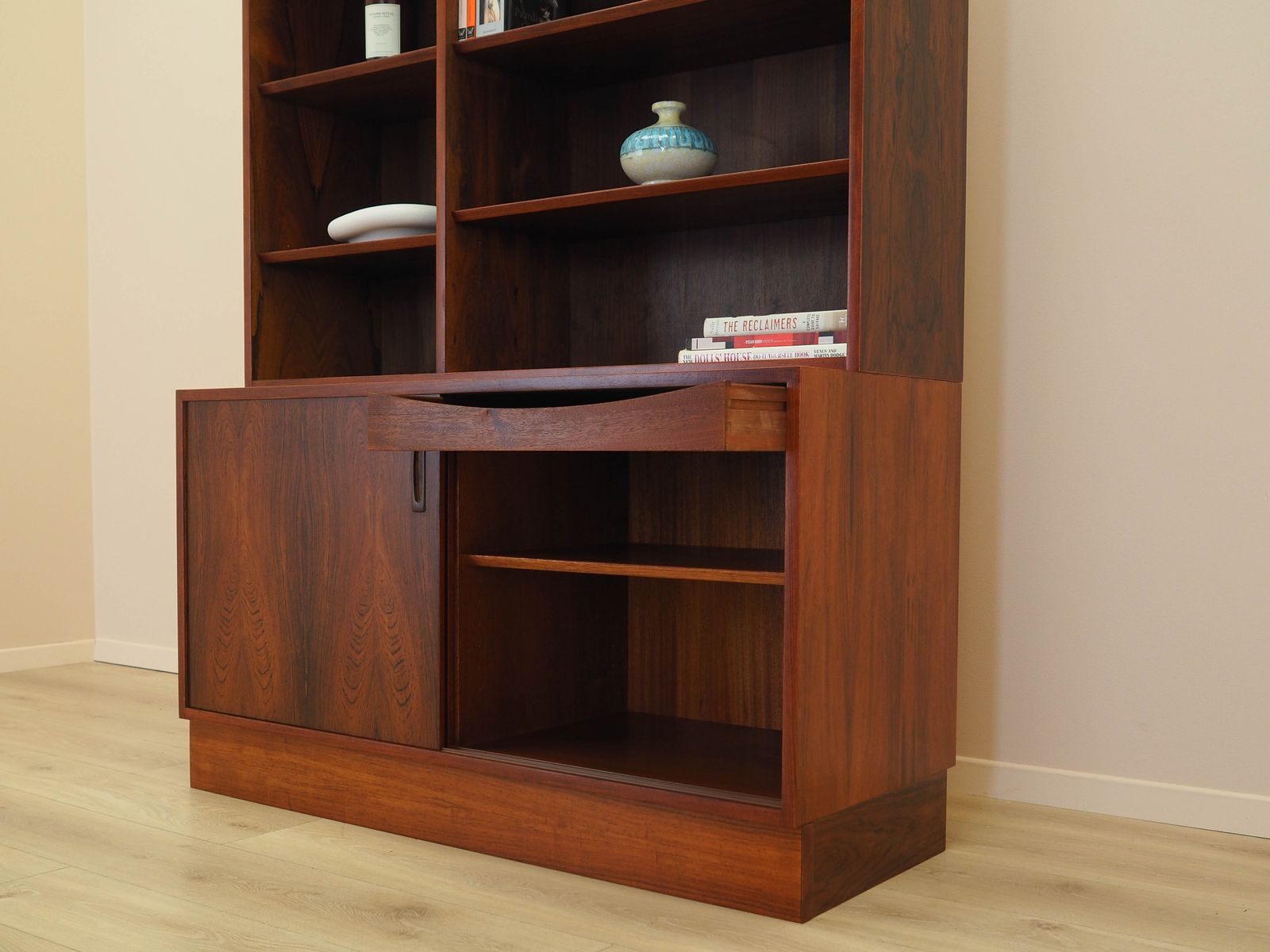 Vintage Bookcase, Danish Design, 1970s, Manufactured By Hundevad photo vintage