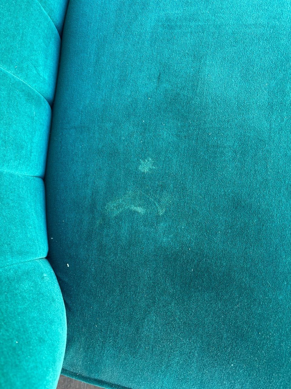 photo furniture Mid Century Curved Back Sofa