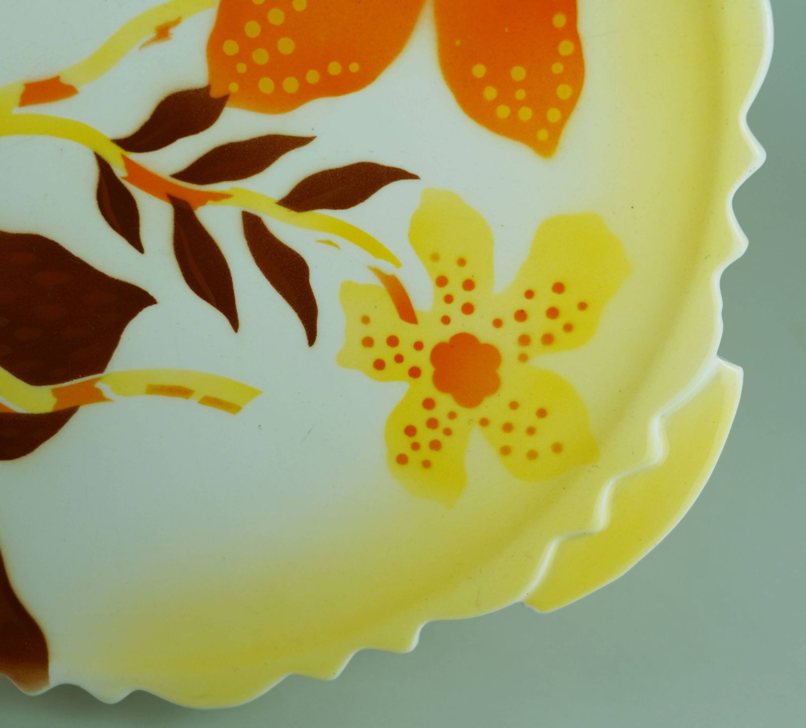Page 1 Of 14 Cake Plate By Th. Paetsch Floral Spray Painted Decoration Art Deco photo buy
