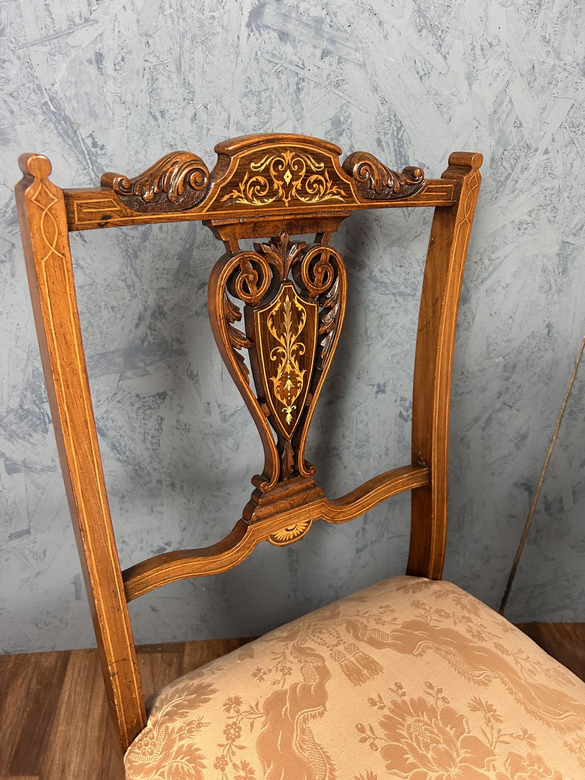 Stunning Pair Of Ewardian Rosewood Nursing Slipper Chairs photo Furniture