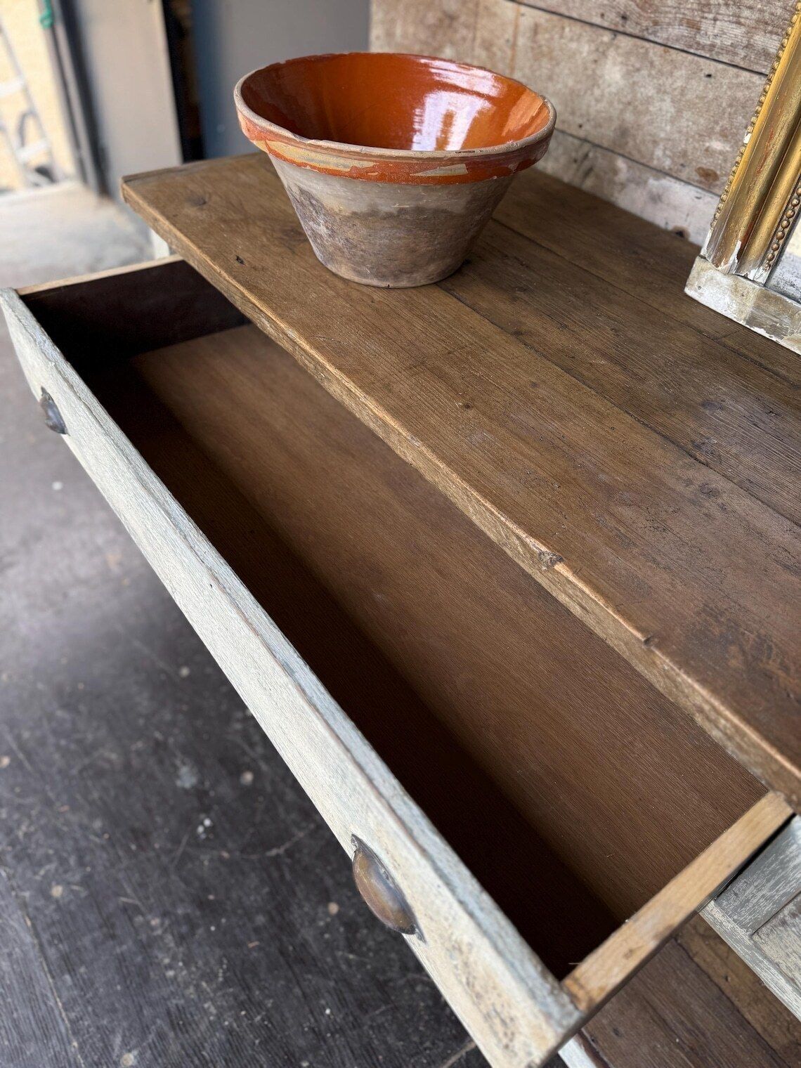 Reclaimed Prep Table  Kitchen Island photo vinterior