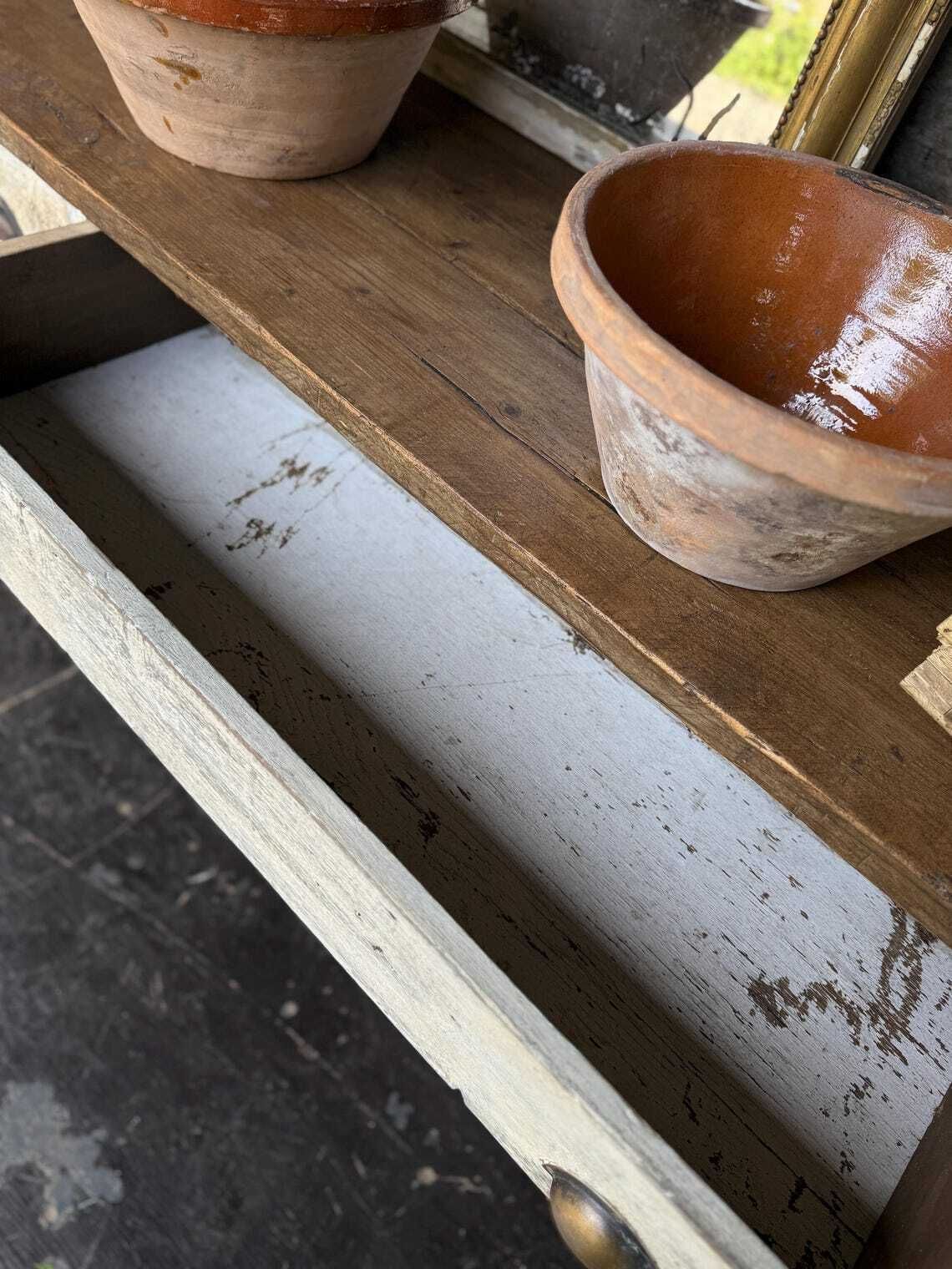 Reclaimed Prep Table  Kitchen Island photo vintage