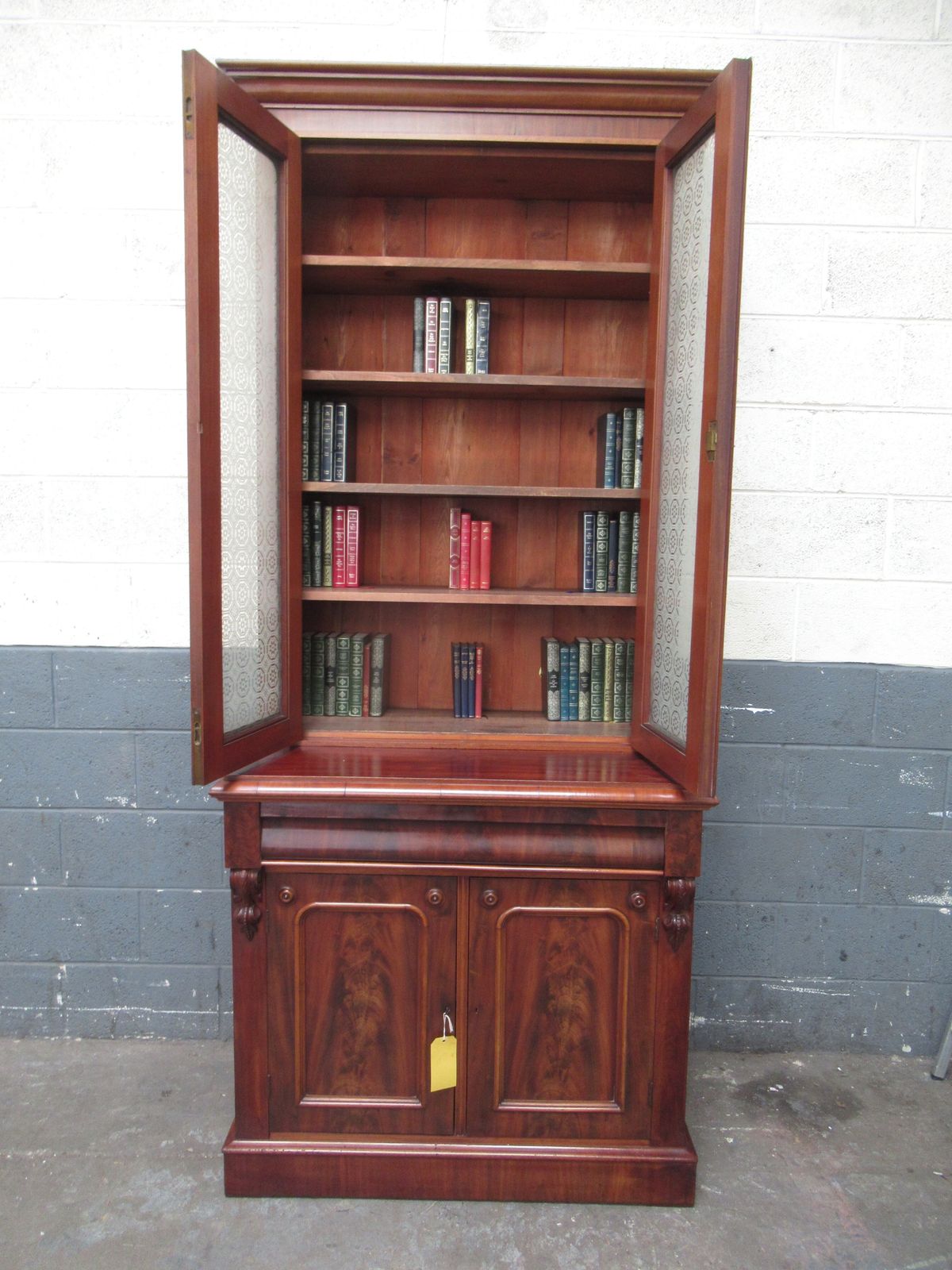 Tall Victorian    1870s  Mahogany Bookcase photo furniture