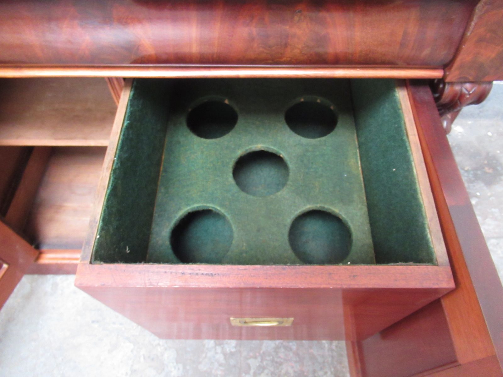 Furniture Tall Victorian    1870s  Mahogany Bookcase photo