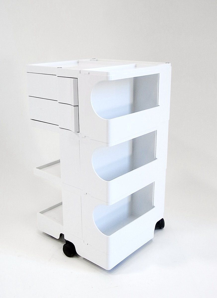 Vintage Boby Cart in wit, Joe Colombo voor B Line, Italië, 2009 photo furniture
