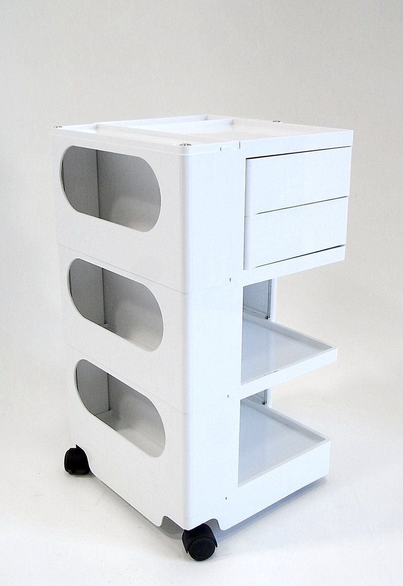 Vintage Boby Cart In White By Joe Colombo For B Line, Italy, 2009 photo Furniture
