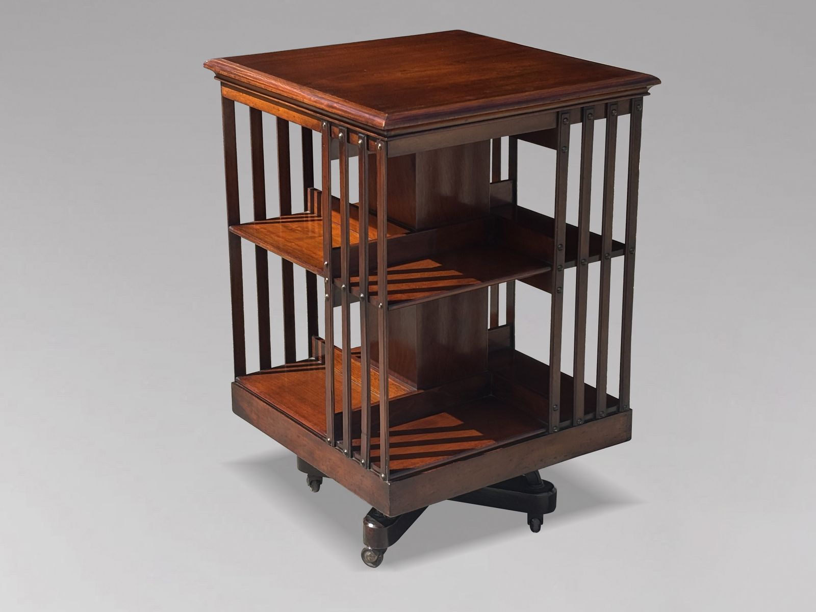 19th Century Victorian Period Mahogany Revolving Bookcase