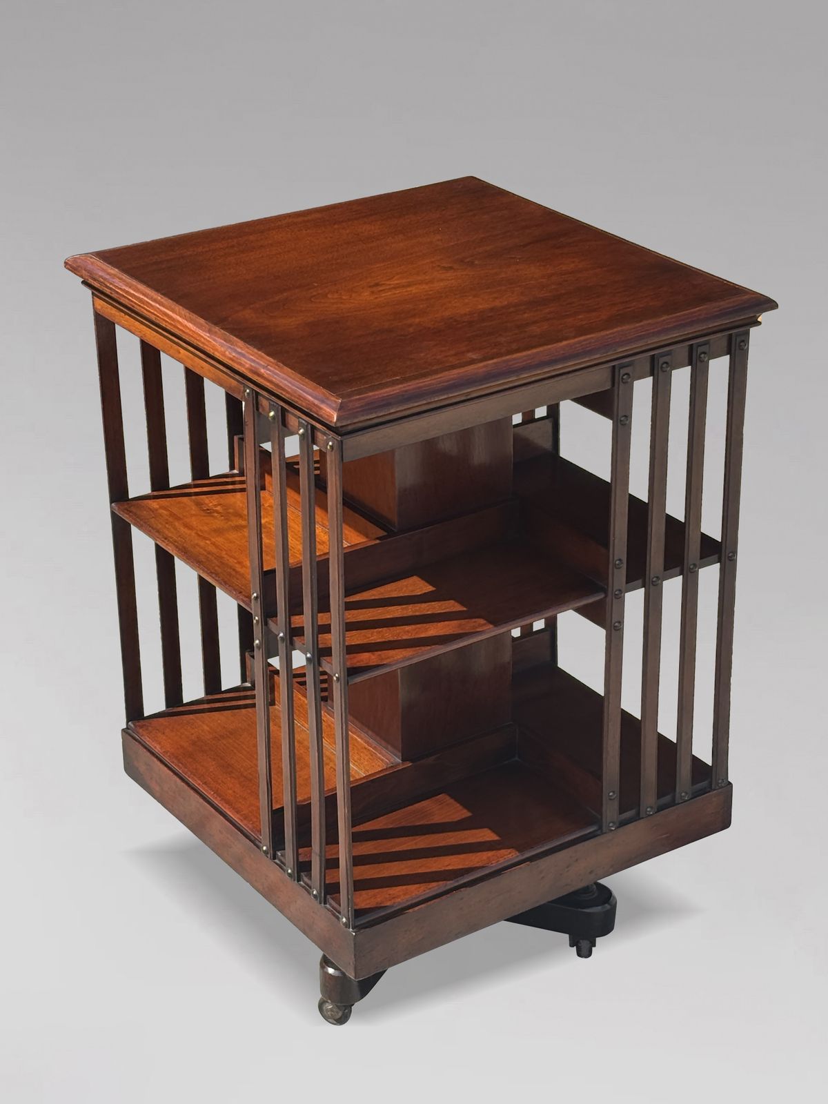 19th Century Victorian Period Mahogany Revolving Bookcase photo for sale