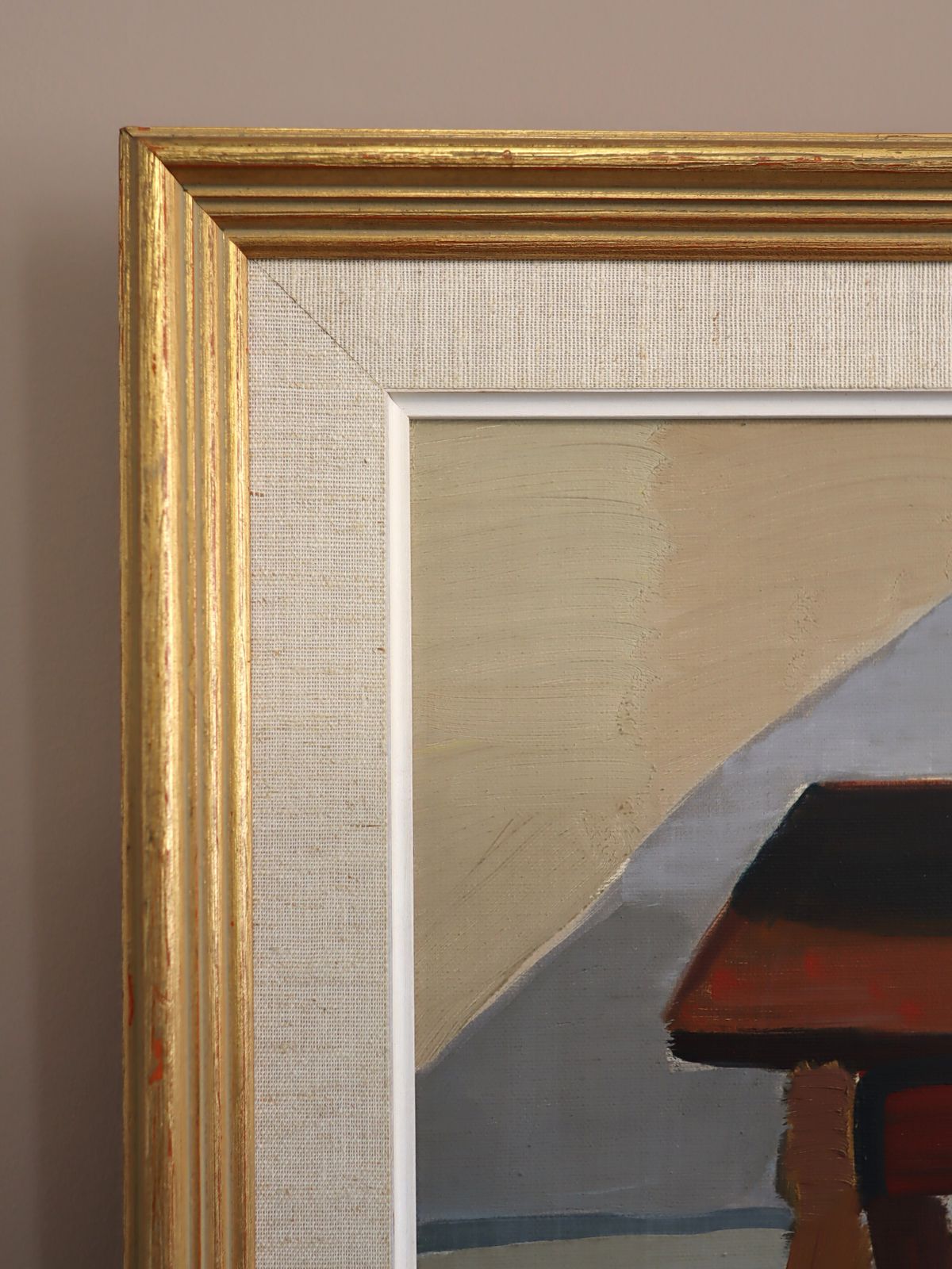 photo furniture De Blauwe Theepot, olieverfschilderij