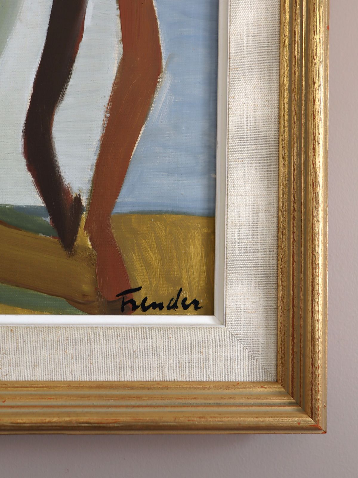 photo for sale De Blauwe Theepot, olieverfschilderij