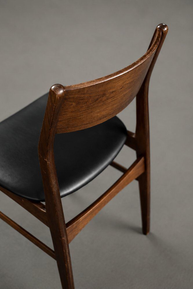 Mid Century Scandinavian Modern Dining Chairs In Beech And Rosewood, 1960s, Set Of 4 photo Furniture