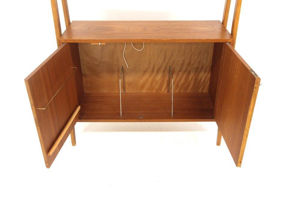 Bibliothèque scandinave Tema en teck, Möbel Ikea, Suède, années 1960 photo for sale
