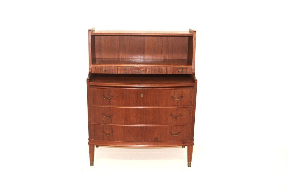 Secrétaire scandinave en teck, Danemark, 1950 photo furniture