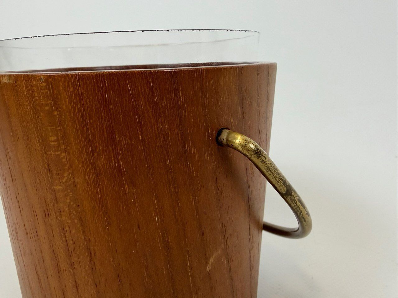 Mid Century Modern Danish Teak And Brass Digsmed Ice Bucket, 1960s photo 158.0