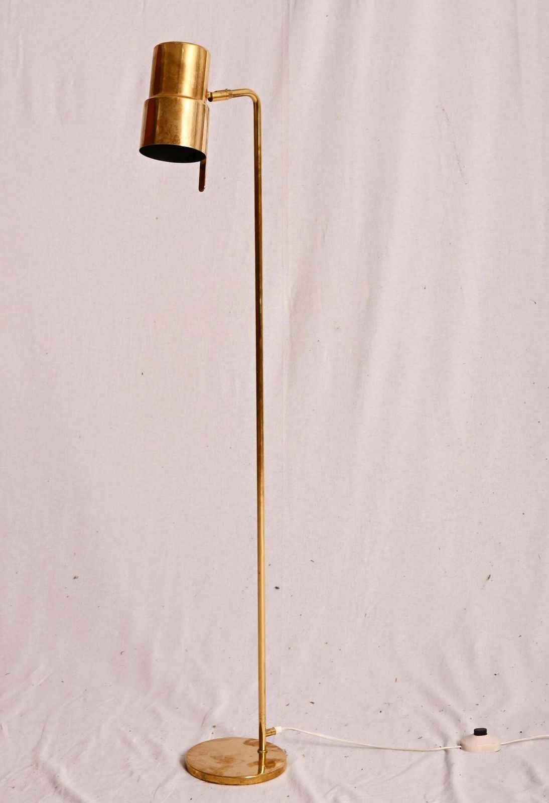 Hans Agne Jakobsson G 154/2 Brass Floor Lamp From The 1960s photo Lighting
