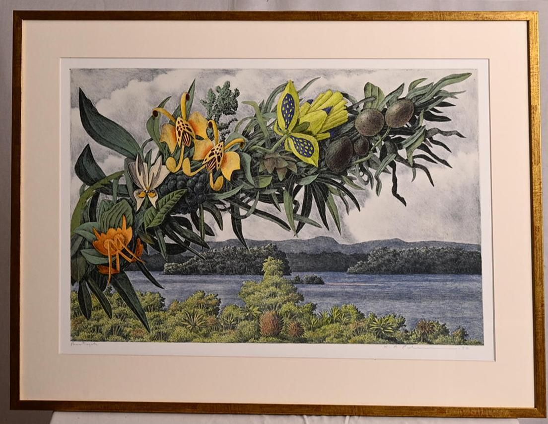 Karl Axel Pehrson Composition Exotic Branching Plants, Ruólo”Lithograph photo buy