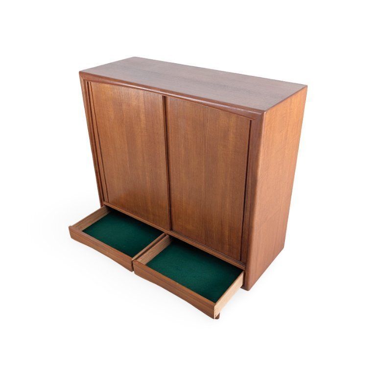 Axel Christensen Teak Mid-Century Cabinet Aco Møbler Highboard photo vintage